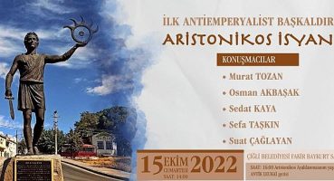 Aristonikos İsyanı Çiğli’de konuşulacak