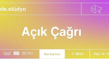 Video içerik eğitimi iskele.stüdyo için son başvuru 11 Ekim!