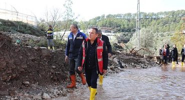 Antalya Belediye Başkanı Muhittin Böcek Sel Afeti Yaşanan Kumluca’da