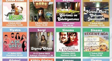 Saray Belediyesi AKM şubat ayı takvimi belli oldu