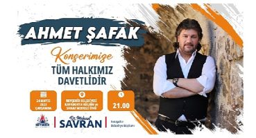 Nevşehir Belediyesi tarafından düzenlenen Ahmet Şafak konseri, 24 Mayıs 2023 Çarşamba günü yapılacak