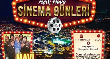Açık hava sinema günleri cuma akşamı başlıyor 