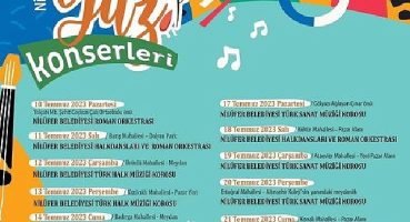 Nilüfer yaz konserleri ile renklenecek