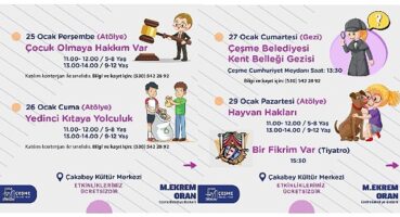 Çeşme Belediyesi'nden çocuklara Somestr hediyesi