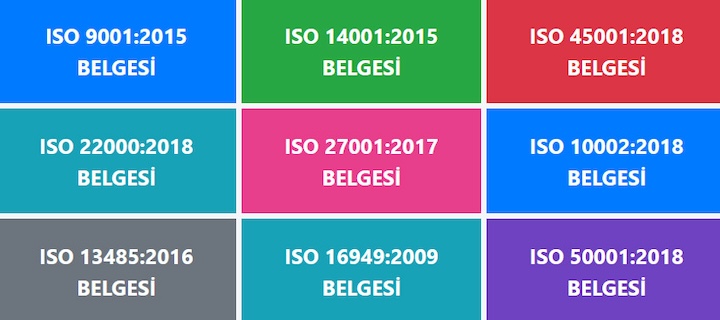 En Popüler ISO Sertifikalarına Kısa Bir Bakış