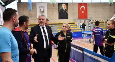 Gerenli'den Uluslararası Kış Masa Tenisi Kampı'na ziyaret