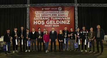 18 Mart Satranç Turnuvasında Ödüller Sahiplerini Buldu