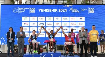 Yenişehir'deki Dünya Paratriatlon Kupası'nda tarih yazıldı